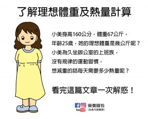 理想體重怎麼算？我們一天需要多少熱量？營養師用一篇文章帶你了解！