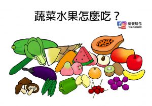 一份水果有多少？一份蔬菜有多少？每天要吃多少蔬果？讓營養師來告訴你！