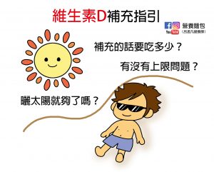 維生素D曬太陽就夠了嗎？補充的話有沒有上限問題？營養師整理文獻告訴你。